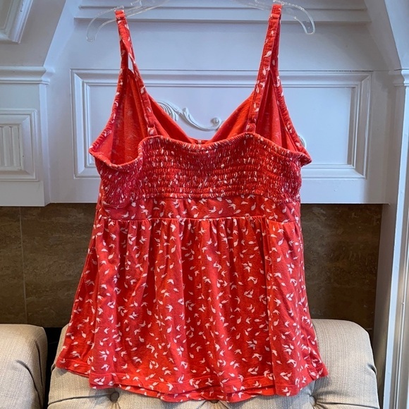 TORRID Red Tank w/Bird Pattern 60%cotton/40% modal - Picture 2 of 7